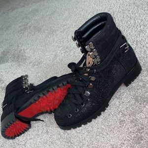 Christian louboutin combat boots